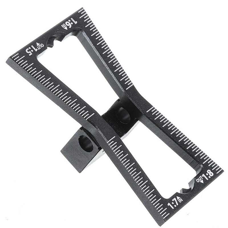 thumbnail image 2 of Woodworking Dovetail Marker Aluminum Alloy Dovetail Marking Template 1:5 & 1:7 Wood Joint Gauge With Scale Dovetail Guide Tools 2 of 13