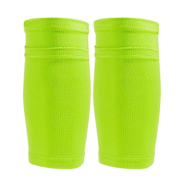 Leg wrap Shin Guard Breathable Shin Pad Fixed leg plate Soccer Protective: Green / M