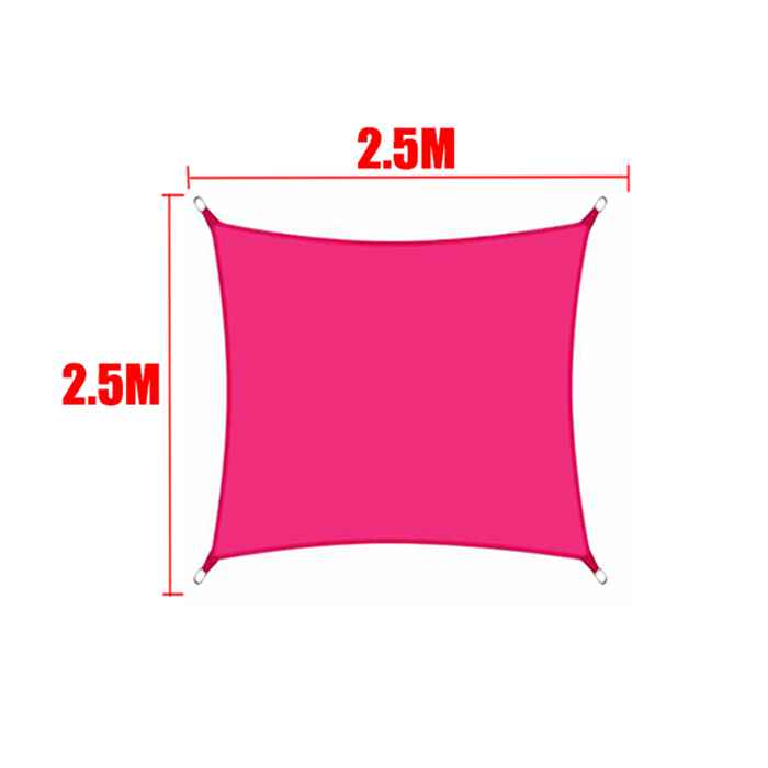 Voile pare-soleil étanche Rose rouge 420D carré Rectangle Triangle jardin terrasse auvent piscine ombre Camp randonnée cour auvent: Bleu marine