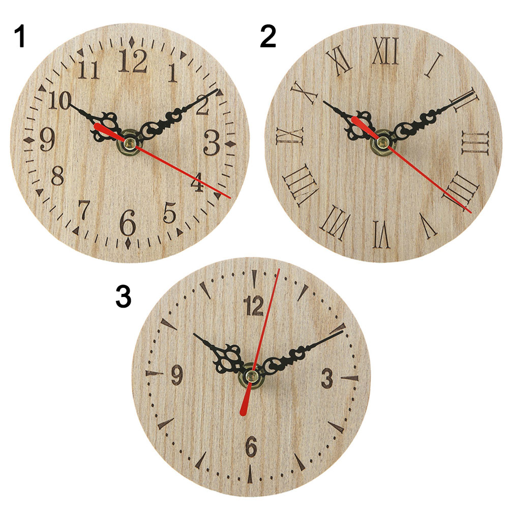 Nouvelle petite horloge murale en bois | Décor Vintage Chic pour salon cuisine bureau