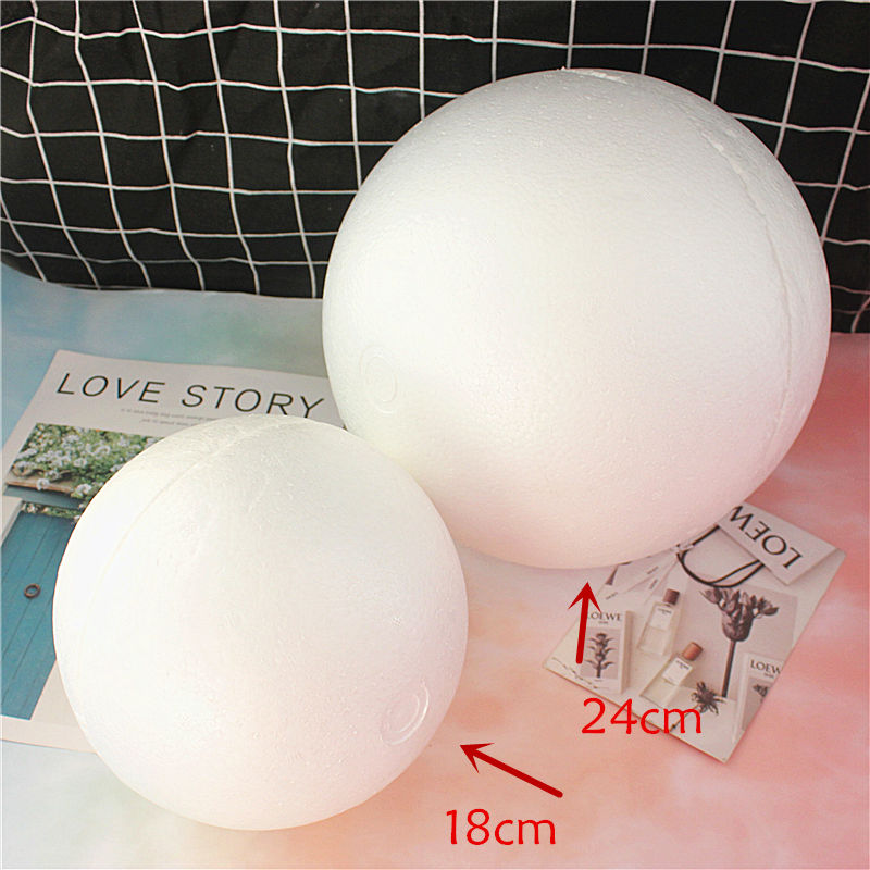 0.8-20cm kinds different size Polystyrene Styrofoam Foam Ball White Craft Balls For DIY Christmas Party Decoration Supplies
