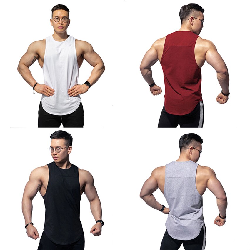 Asia mann treningsstudio topp sportsklær muskel viser hurtig tørr Vest oem tank topp til menn