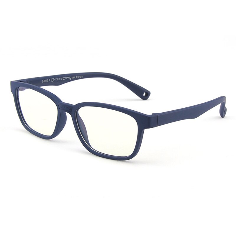Børns optiske briller, der kan bøjes i et stykke, sikre briller, almindeligt spejl, anti-blåt lys, silikone beskyttelsesbriller: Sl