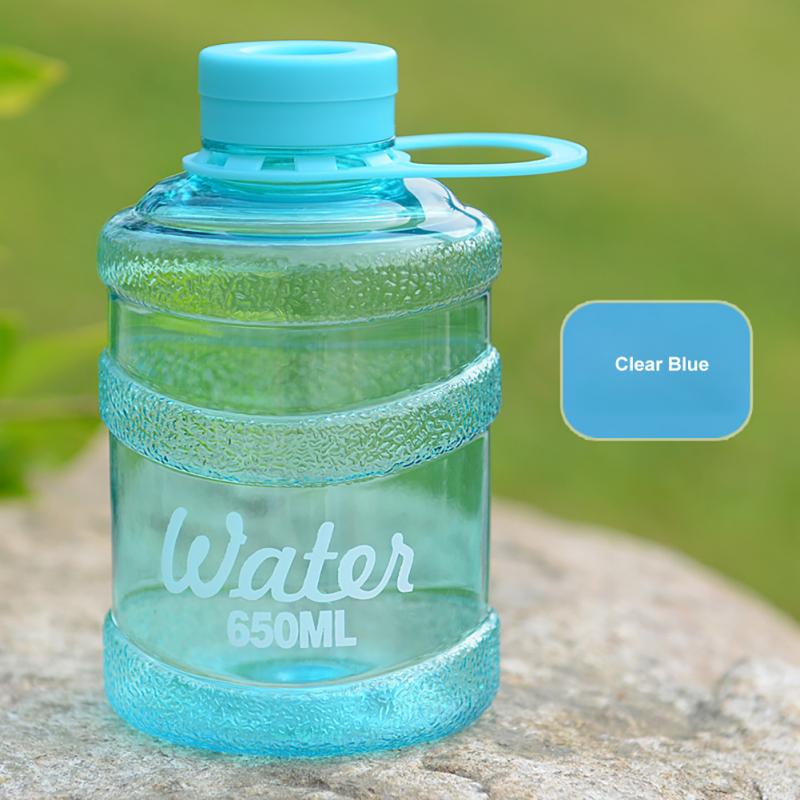 650ml plasthinkar koppar bärbar resistent lämplig för barn stor kapacitet vattenflaskor drinkware: 01