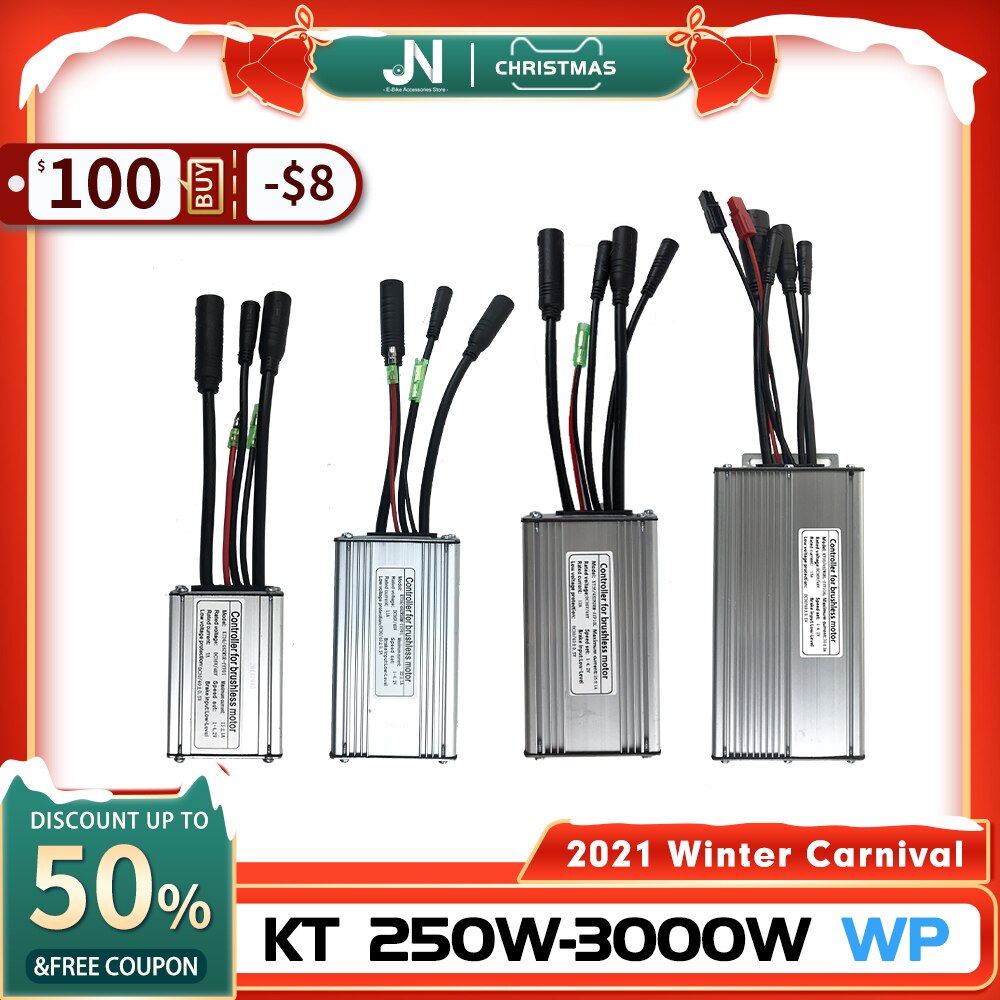 KT Ebike Controller 36V48V 250W-1000W Julet wodoodporna wtyczka 15A/17A/22A/25A/30A do zestawu do konwersji silnika elektrycznego roweru