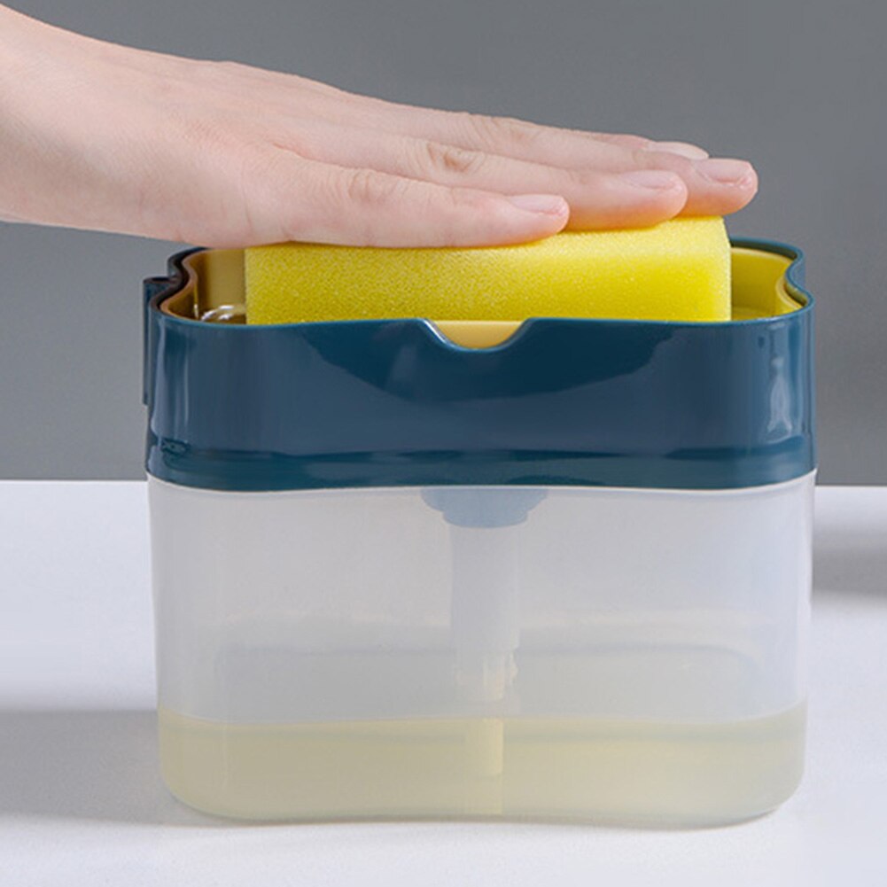 Küche Seife Spülmittel Presse Spender Container mit Reinigung Pads