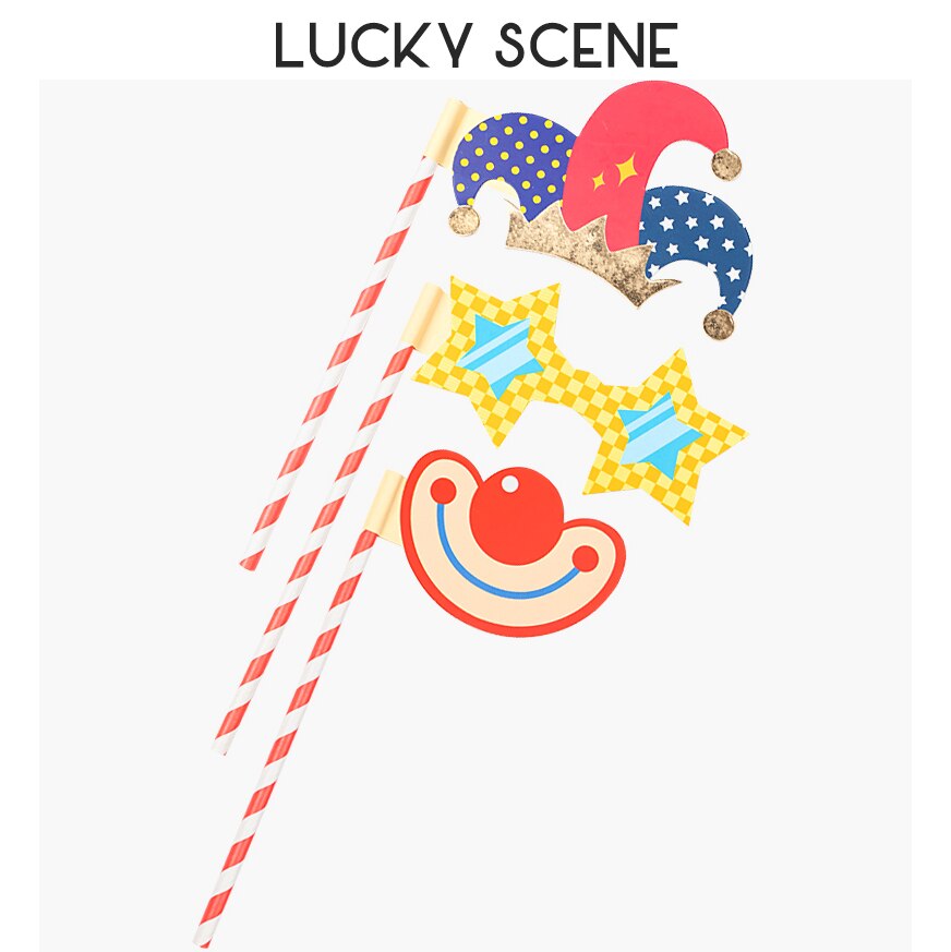 Fun Mask Sets Photo Props Holding Card for Masked Ball, Costume accessories S00719