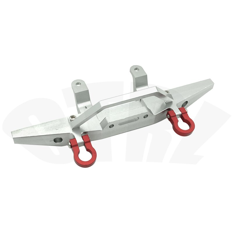 Metalen Voorbumper, geschikt Voor Wpl C14 C24 C24-1 1/16 Mn D90 D91 MN96 MN99 MN99s 1/12 Afstandsbediening Auto Upgrade Onderdelen: MN Type A silver