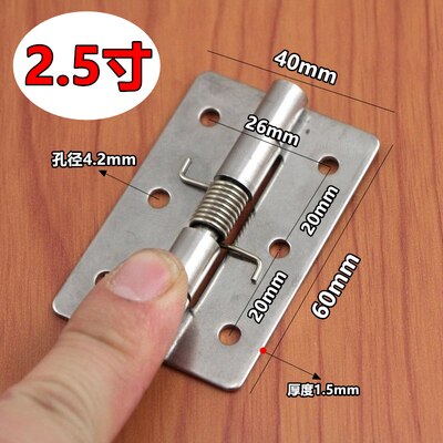 Mini charnière à ressort pliante en acier inoxydable 304, 1 pièce, Micro charnières automatiques, porte d&#39;armoire, accessoires de quincaillerie de meubles: 2.5 inch