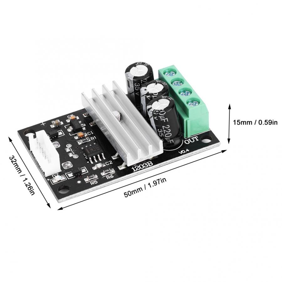 PWM 21kHZ DC Motor Controller 6 V/12 V/24 V/28 V DC Motor Rate regelgeving Module 5P Kabel 20CM 3A Motor Regulator