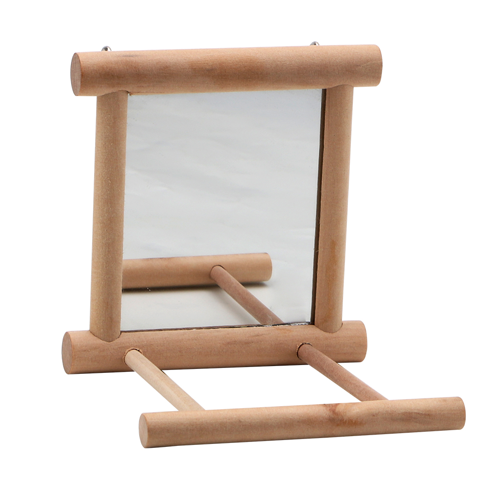 2x Spiegel Spielzeug Für Vögel - Orange PVC Spiegel Für Papageien & Sittiche