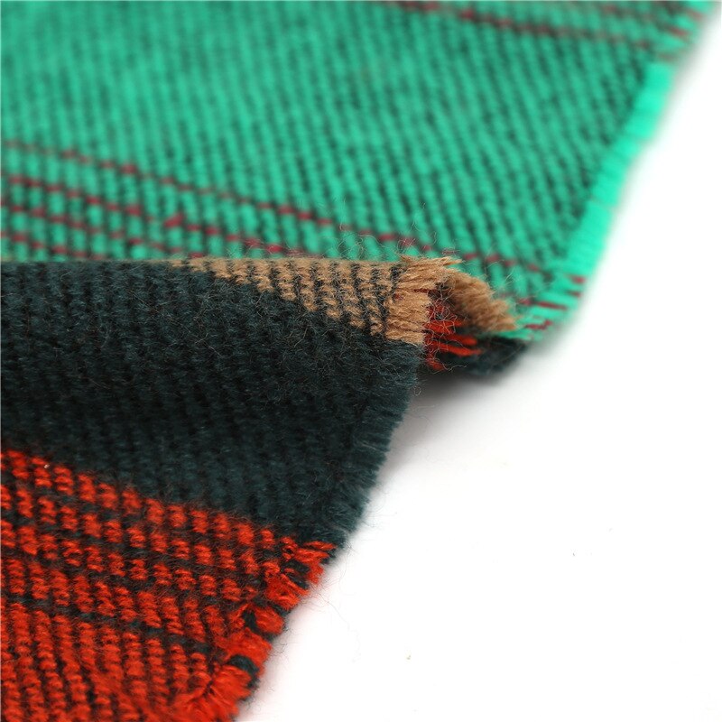 Écharpe d'hiver chaude en tricot pour homme et femme, écharpe snood rayée en cachemire, décontractée, col infini