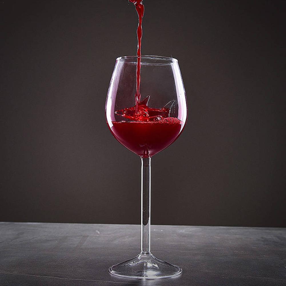 Shark Wine Glass Cup European Crystal Red Wine Cup Glass Bar Party Supplies Decorating Wedding Cocktail Cocktail High U3L0