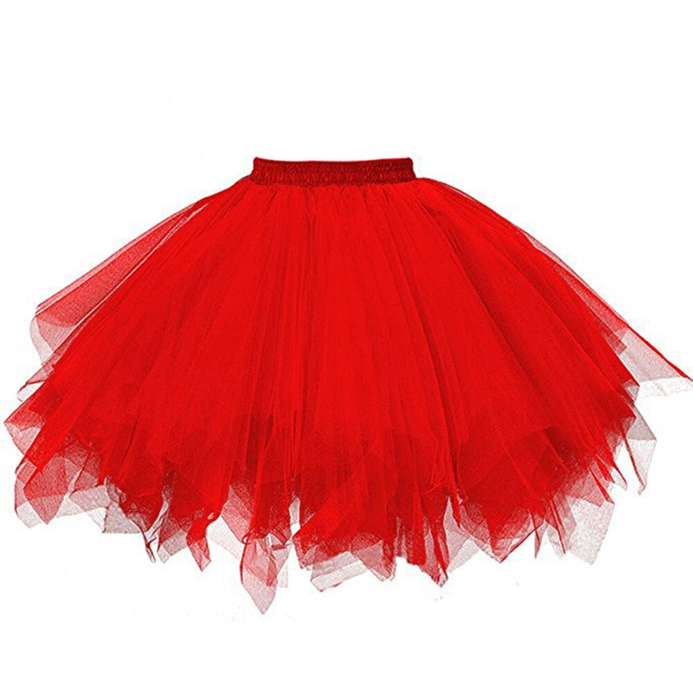 Skirts Womens Pleated Gauze Short Skirt Adult Tutu Dancing Skirt Lack,white,red,blue,purple,yellow Pink Colors