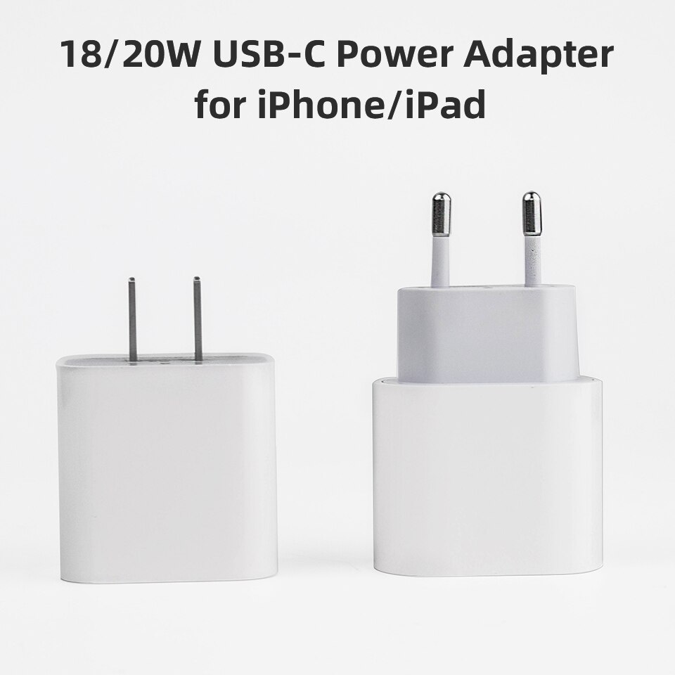 18w 20 pd usb tipo c para iphone 12 mini 11 pro xr xs 8 ipad pro carregador rápido adaptador de carregamento rápido da ue eua para apple 12pro