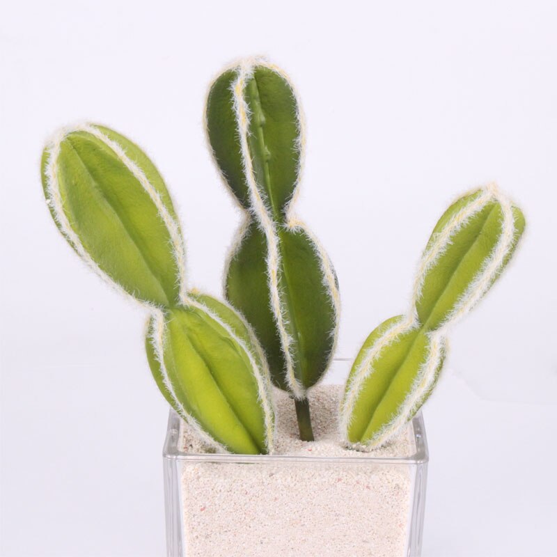 Accesorios para cabeza de flores y plantas artificiales tropicales, Bola de cactus de simulación de plástico, decoración para el hogar, plantas de cactus y carne en maceta