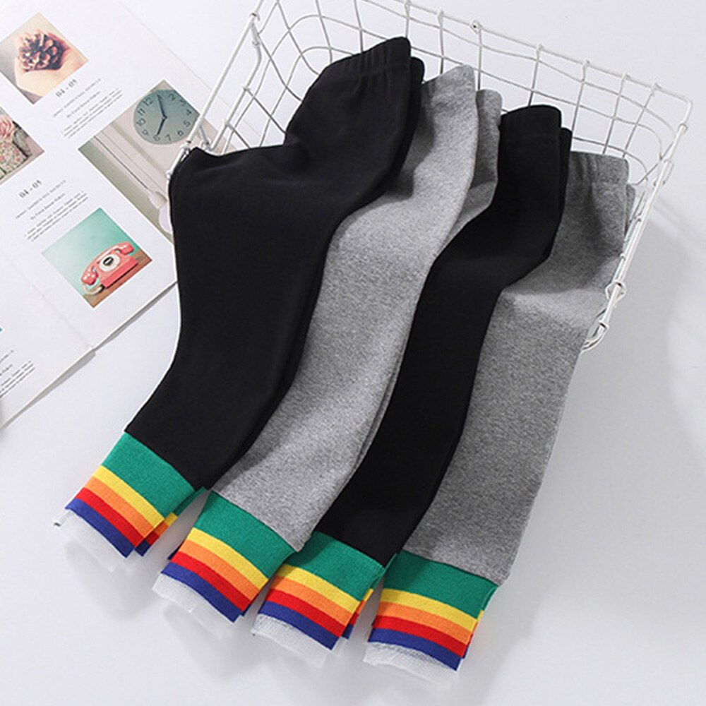 Leggings per bambini per ragazze a righe in cotone primavera autunno Casual pantaloni per bambini Boutique abbigliamento per bambini