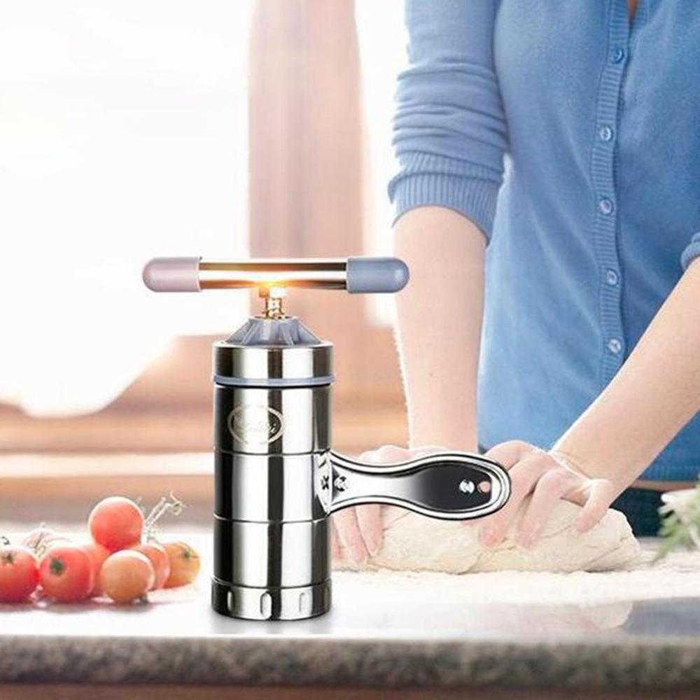 De acero inoxidable Manual de Fabricante de fideos prensa máquina de Pasta máquina de manivela de utensilios de cocina haciendo espaguetis cocina accesorios de utensilios para cocina