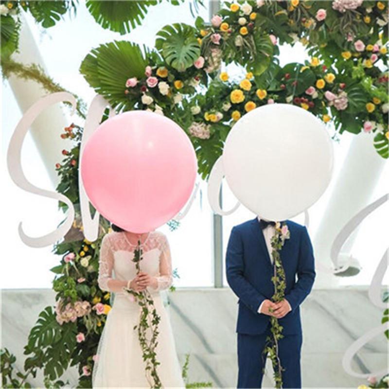 36inch Big Clear Latex Helium Balloons Giant Large Transparent Balloon Wedding Birthday Party Decoration Inflatable Air Globos