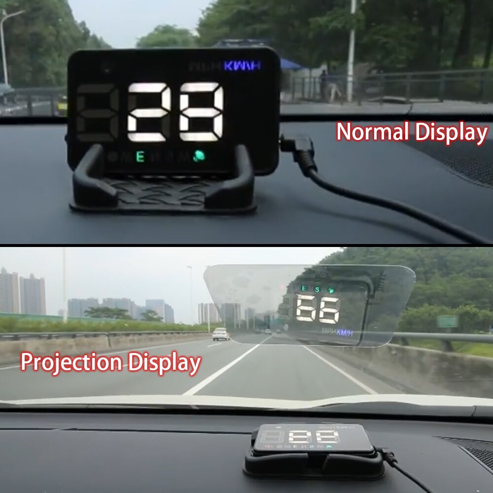 Universal A5 Car HUD GPS Speedometer Speed Head Up Display Digital Over Speed Alert Windshield Projetor Auto Navigation gps hud