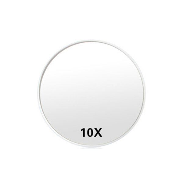 3 farver lys berøringsskærm led makeup spejl bord skrivebord forfængelighed forstørrelsesspejle 3 folde justerbare spejl makeup værktøjer: Hvid 10x