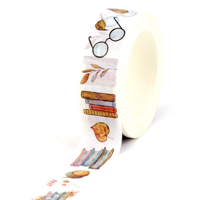 Juego de cintas Washi de papel para maquillaje, libros decorativos, 10M, para planificador, álbum de recortes, cinta adhesiva, papelería Kawaii, suministros escolares, 1 ud.: Morado