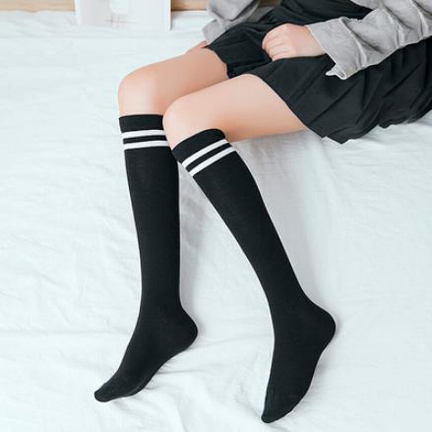 Uniformes escolares sexys para mujer, disfraz de Cosplay de de Sailor para estudiantes, traje japonés de manga corta JK, falda femenina plisada: Socks / One Size