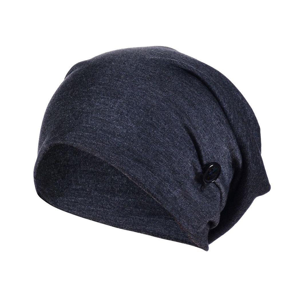 Staccabile Pulsante Delle Donne Ha Increspato Solido Musulmano Cappello Beanie Sciarpa Dell'involucro Cap 2020 Delle Signore di Modo di Protezione Puntale Casual Femminile: DY