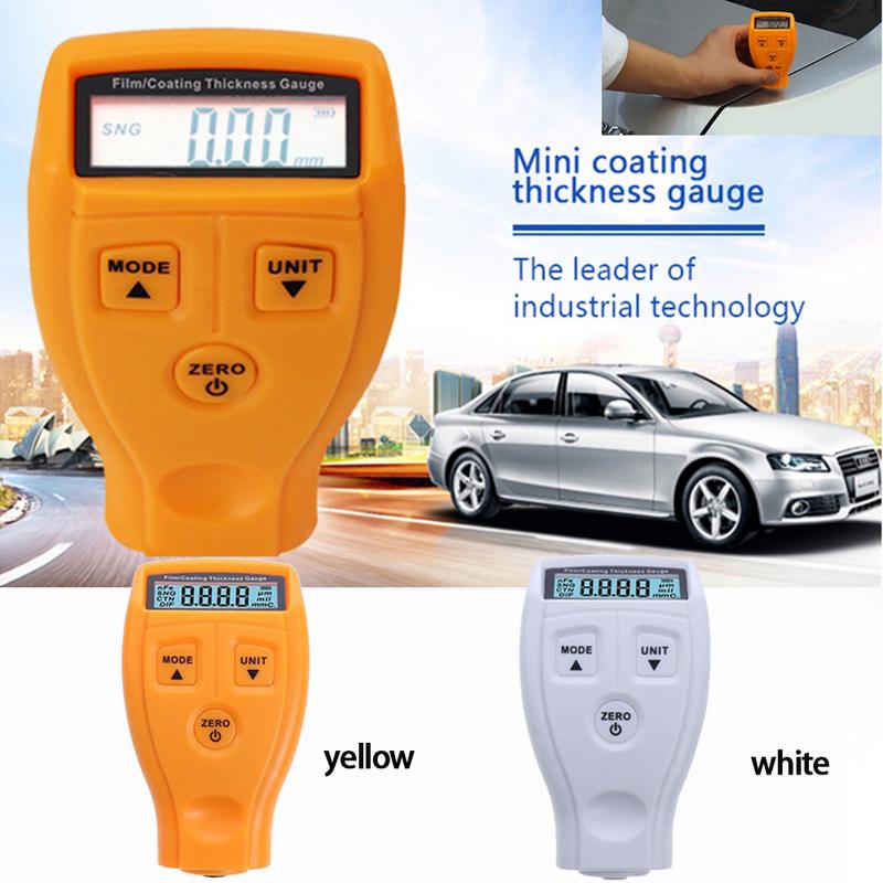 Gm200 digital bilmaling tykkelsesmåler auto metalbelægning lak ferro tykkelse tester