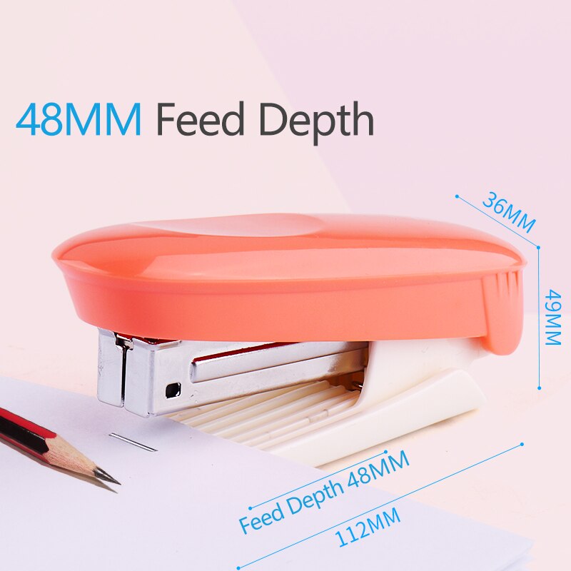 1pc Color Durable Stapler Useful Stapler Book Paper Binding Stapling Machine student Stationery Office Binding Supplies