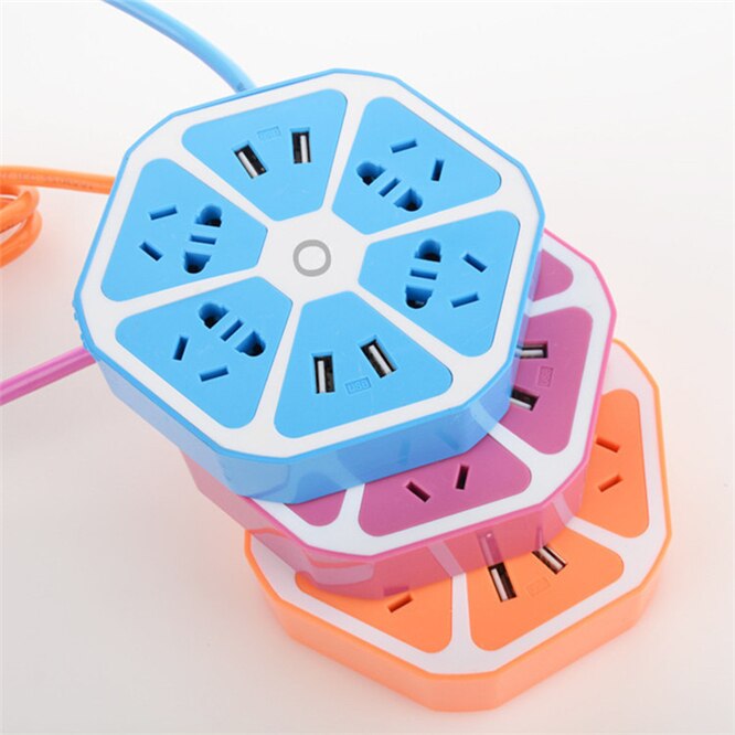 High Smart Extension cord Socket USB Socket Multi bit hole Power eu electrical Outlets Plug Overload Protection Safety