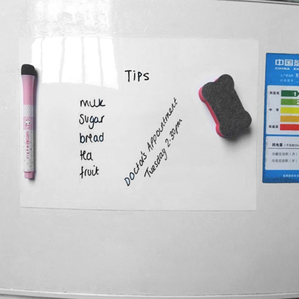 A3 Kleine Size Huishouden Flexibele Mini Magnetische Whiteboard 30*45 Cm Thuis Koelkast Memo Pad Kantoor Schrijven Message Board