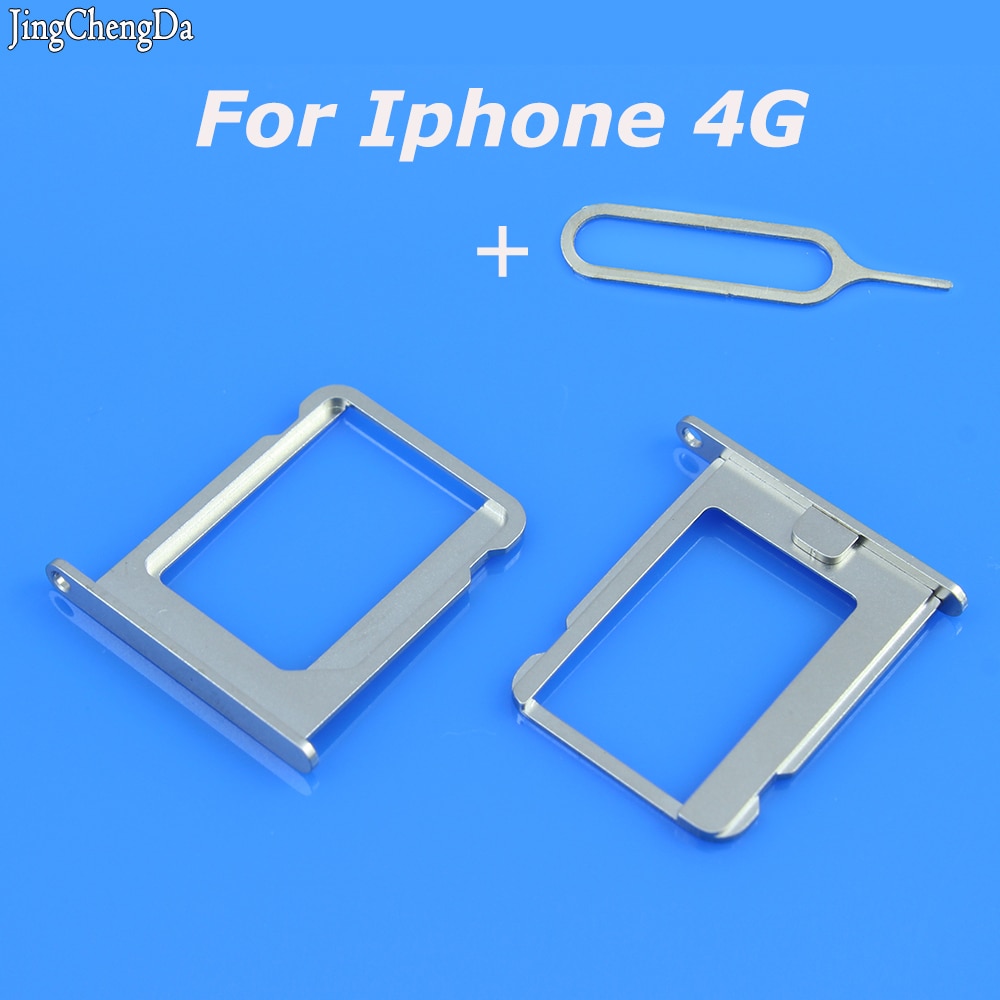 JCD 2 uds Micro soporte para tarjeta SIM reemplazo de ranura para Apple para iphone 4 4G