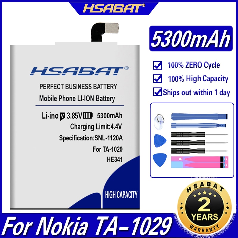 Hsabat HE341 5300Mah Batterij Voor Nokia 2.1 Ta-1080 Ta-1029