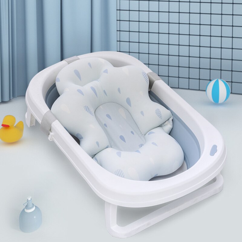 Baby Douche Bad Seat Ondersteuning Pasgeboren Veiligheid Bad Ondersteuning Kussen Opvouwbare Zachte Kussen Comfort Lichaam Kussen