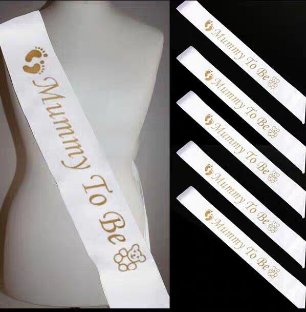 4 Pezzi Fascia E Spilla Per Baby Shower: Mummy & Daddy To Be, Rivelazione Genere, Blu E Rosa