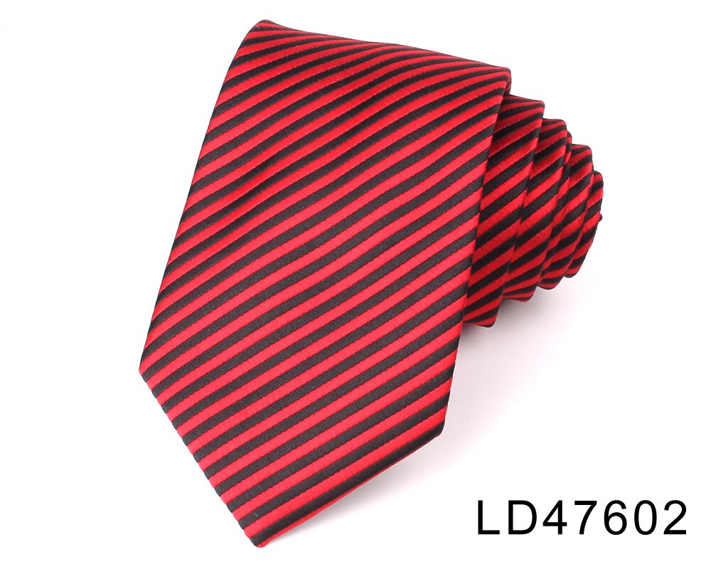 Corbatas delgadas a rayas para hombre y mujer, corbata de trajes informales de Color sólido, corbata para boda, negocios, de novio: LD47602