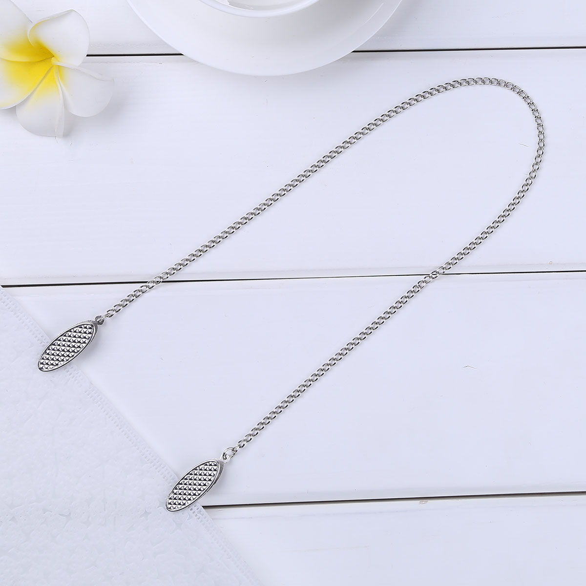 1Pc Servet Keten Clip Retro Handdoek Metalen Schort Bib Clip Houders Voor Volwassen Baby Houden Servet Stevig Geplaatst Clip tafel Dect Tool