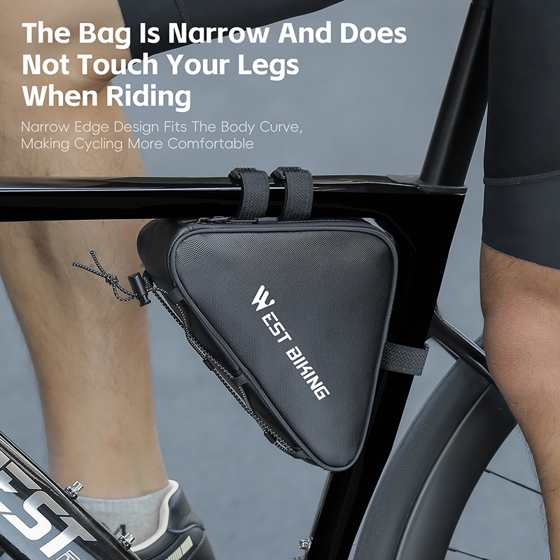 West biking slitstarka cykelslangväskor mtb racercykel triangelväska cykelramsväskor reparationsverktyg cykelväska