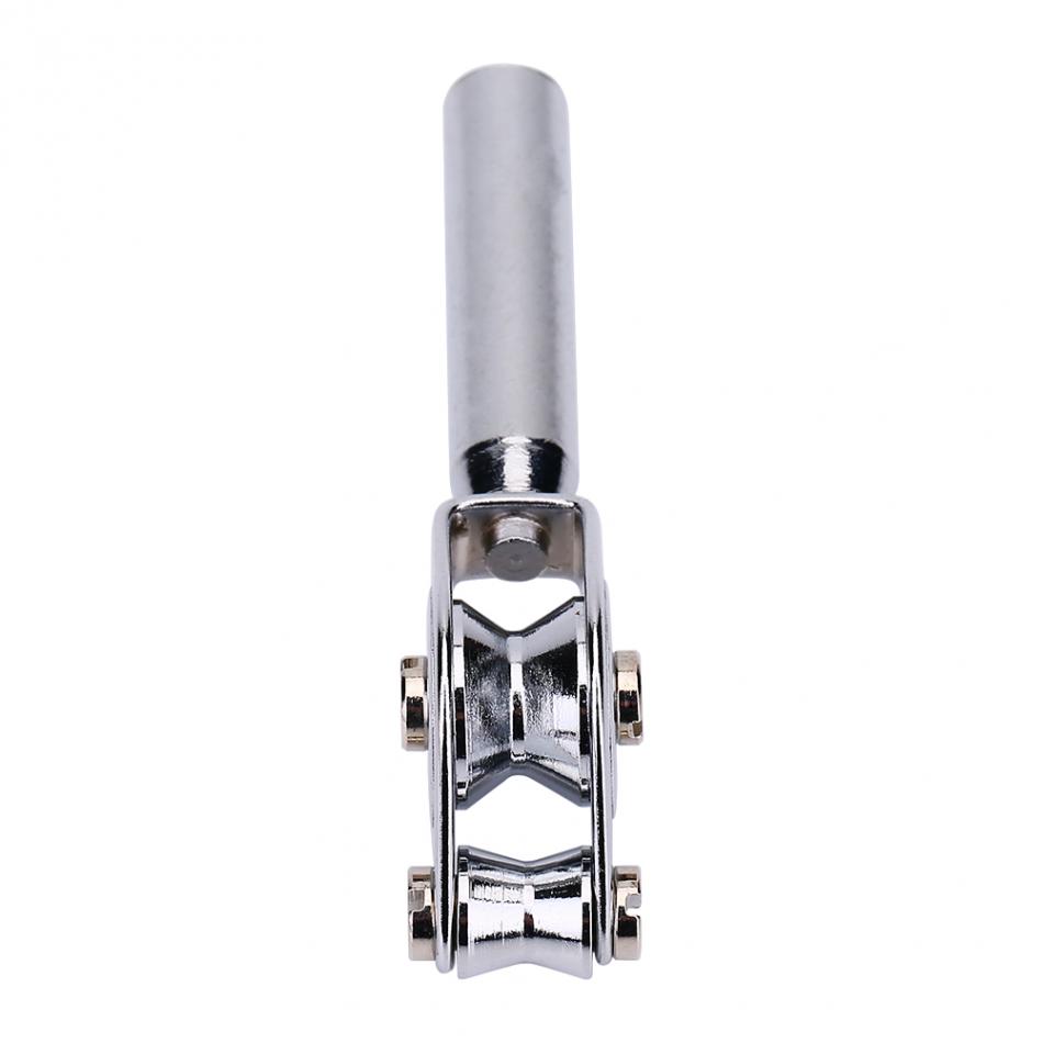 Stainless Steel Fishing Rod Guide Trolling Fishing Pole Rod Double Roller Line Guide Tip Top Ring Replacement Repair Kit