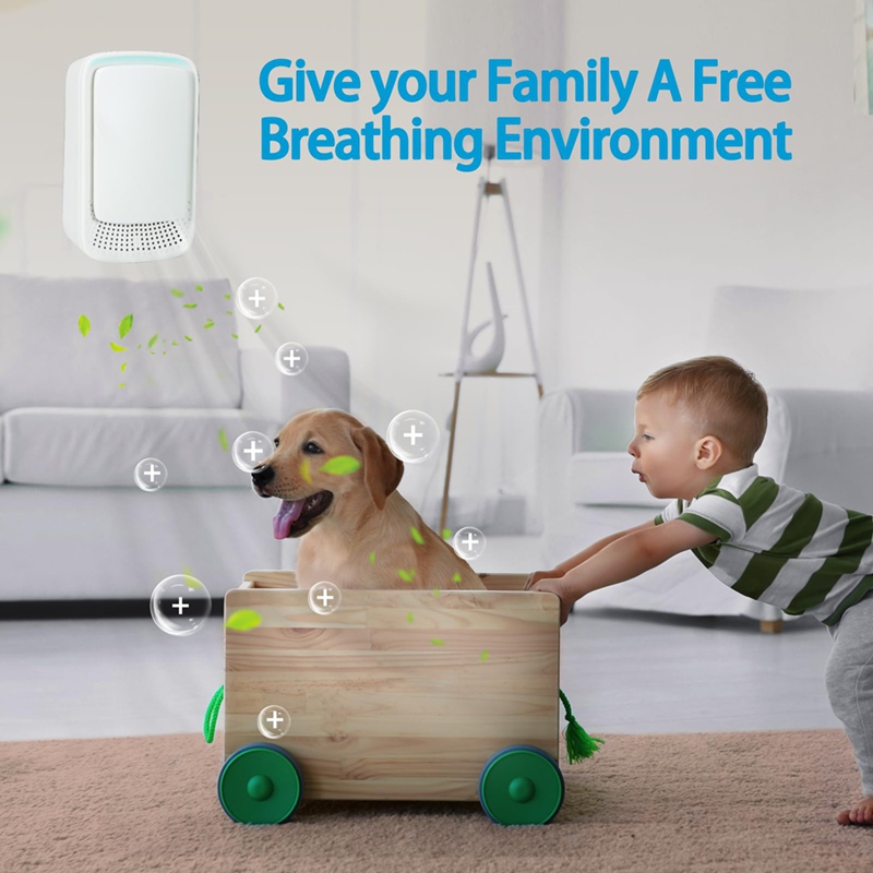 Ionizadores de aire A16F para el hogar, purificador de aire enchufable para el hogar, purificador de aire silencioso y portátil para dormitorio, cocina para mascotas y oficina