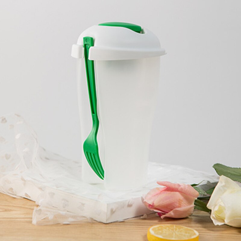 QuickDone Frische Salat Container Portion Mittagessen Tasse Mit Gabel einstellen Gemüse Obst Salat draussen Sport Ernährung Salat Werkzeuge AKC5322