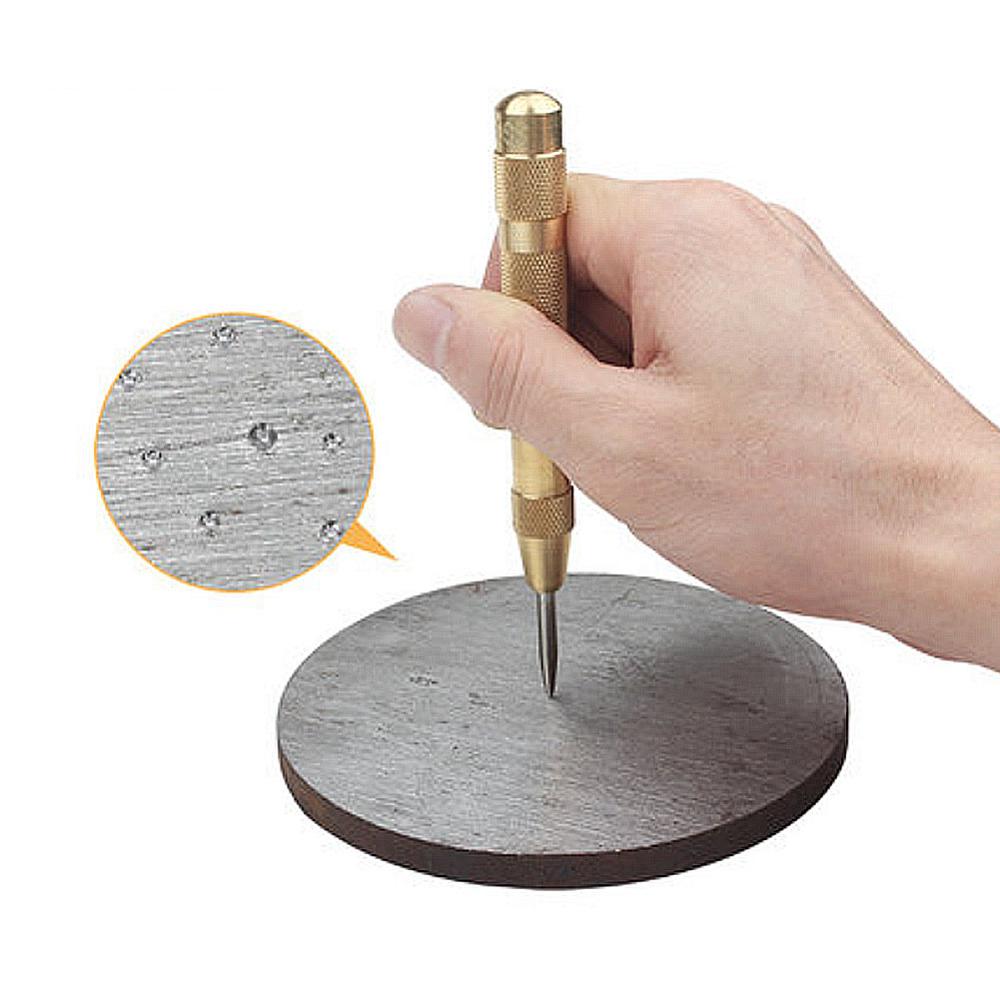 Automatic Center Punch Steel Spring Loaded Marking Starting Holes Hand Tool Kit HSS Positioner High Hardness Punch Chisel