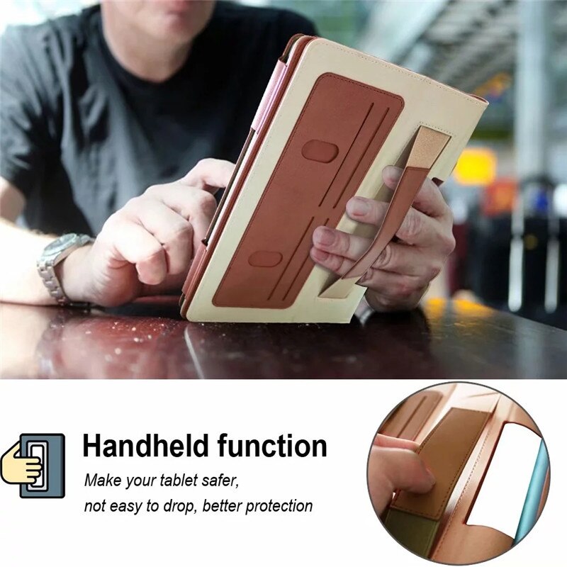 Funda de tableta para Lenovo Yoga Smart Tab 10,1, carcasa de cuero de lujo YT-X705F, con soporte, abatible, para Lenovo Yoga Tab 5