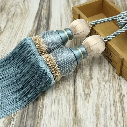 Gordijn Touw 1PC Kwasten Tiebacks Tennisbal Gordijn Houder Opknoping Riemen Touwen Clips Sluiting Tieback Gordijnen Accessoires: Oranje