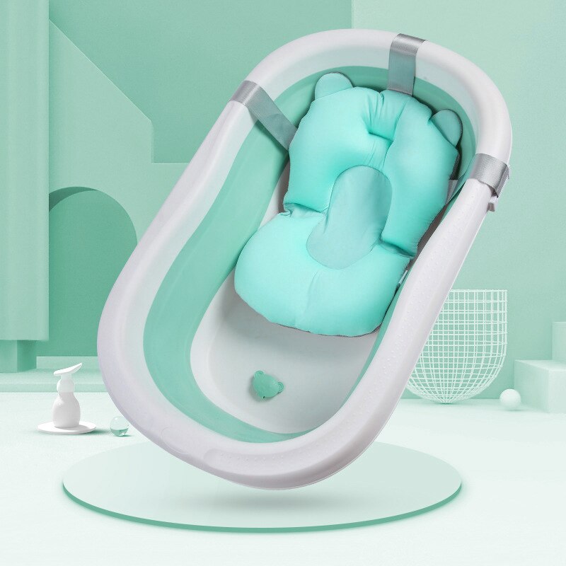 Baby Douche Bad Pad Antislip Bad Seat Ondersteuning Mat Pasgeboren Veiligheid Bad Ondersteuning Kussen Opvouwbaar Soft kussen