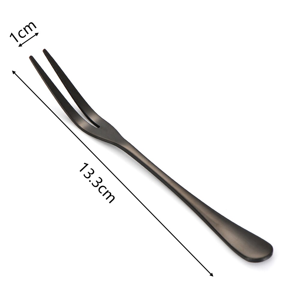 1 Tenedor de dos dientes, raspador de fruta postre, tenedor de ensalada, vajilla de cocina para el hogar, cubiertos, suministro de cocina