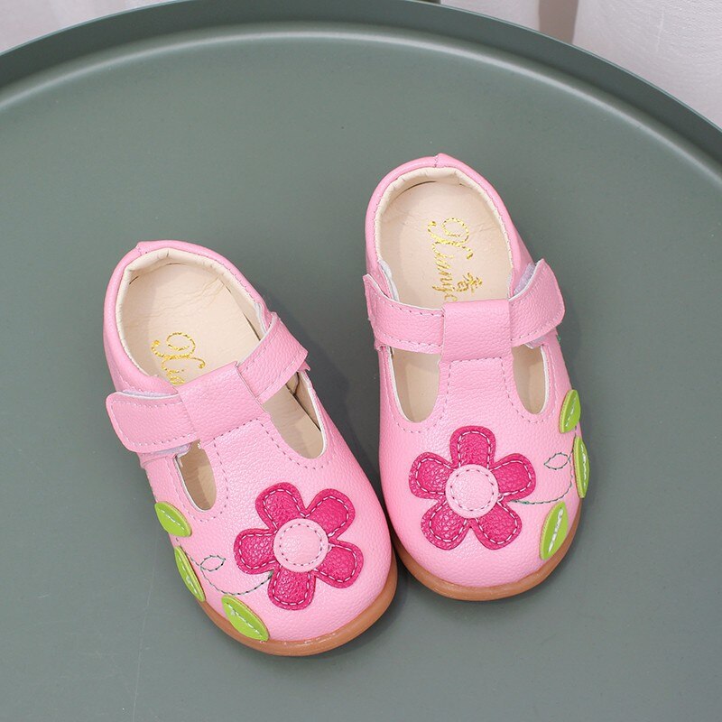Hvit rosa blomst småbarnssko til baby jenter myk bunn liten jente prinsesse sko barn chaussure fille 1-7 år barn
