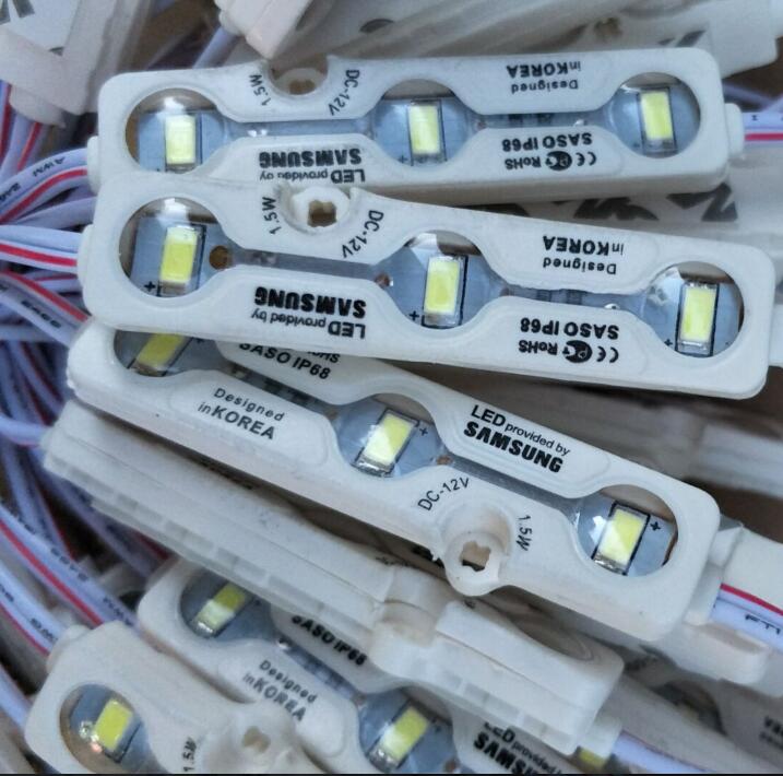LED Module Lights SAMSUNG SMD5630 injection Led Modules with lens Led Sign Backlights For Channel Letters Advertising Light shop