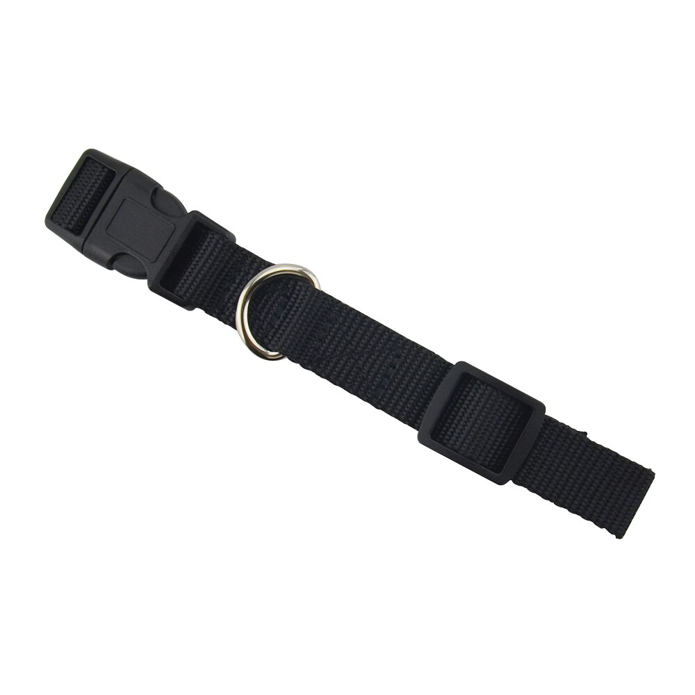 Fast svart husdjurshalsband matchat med tkstar original gps husdjurstracker  tk911 bästa justerbara krage för katter/hundar/husdjur